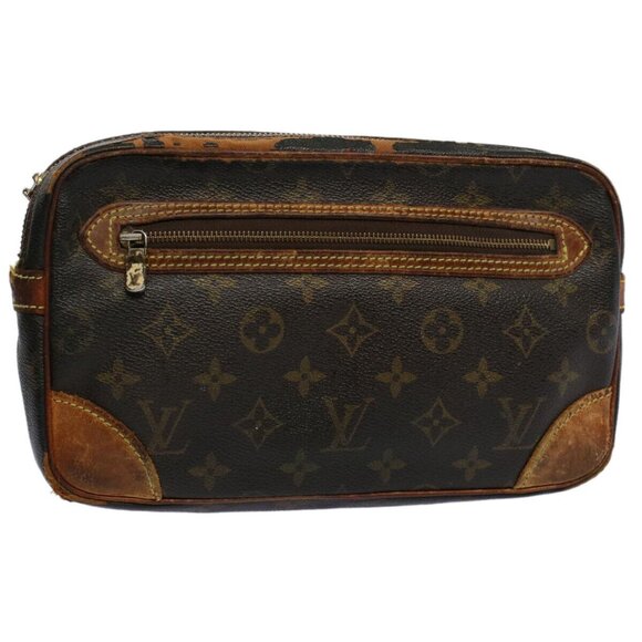 LOUIS VUITTON Monogram Marly Dragonne GM Clutch Bag - Picture 1 of 16